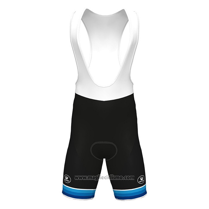 2022 Abbigliamento Ciclismo European Champion Trek Bianco Rosso Manica Corta e Salopette